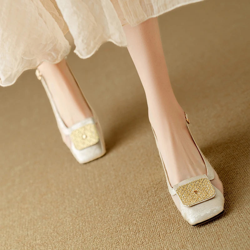 Veronese Mesh Slingback Heels