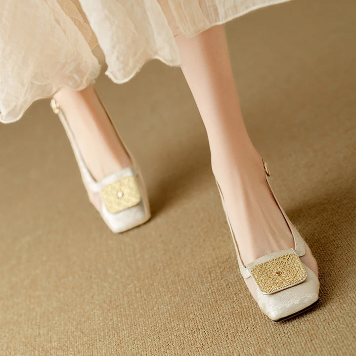 Veronese Mesh Slingback Heels