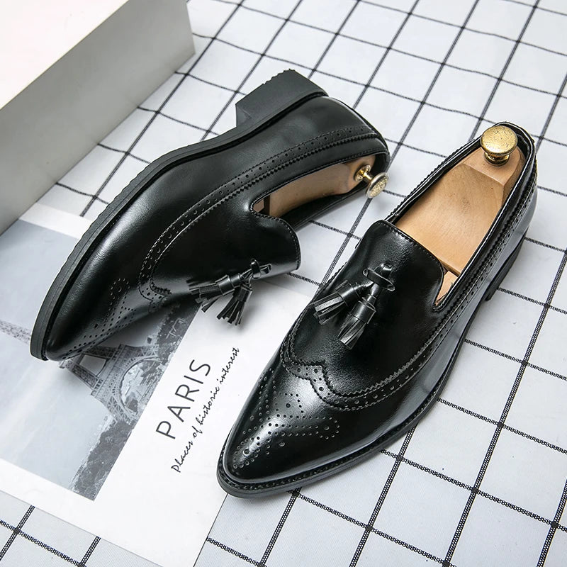 Bramwell Leather Tassel Loafers