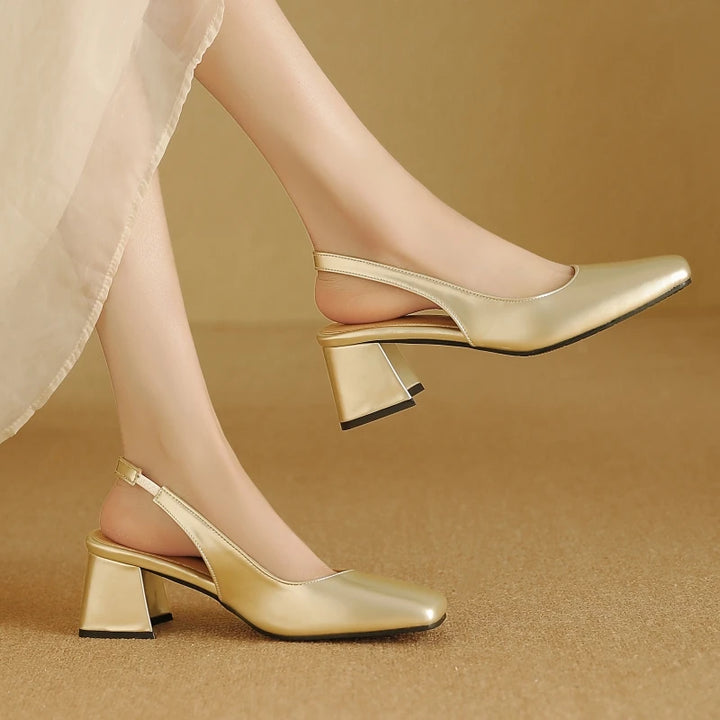 Selena Lacquer Slingbacks