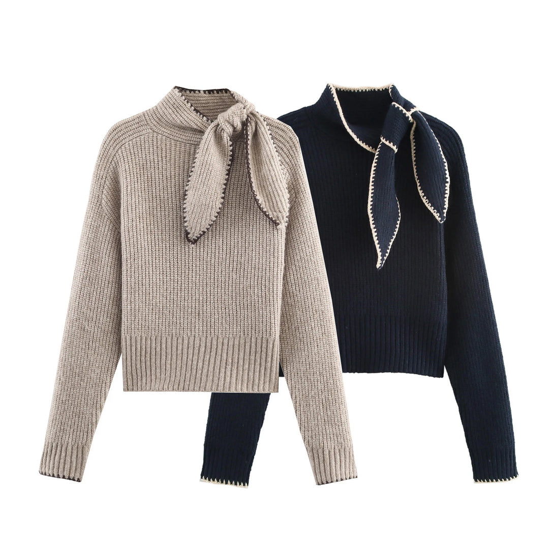 Margaux Tie Neck Sweater