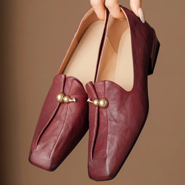 Zucchetta Gourd-Charm Square-Toe Loafers