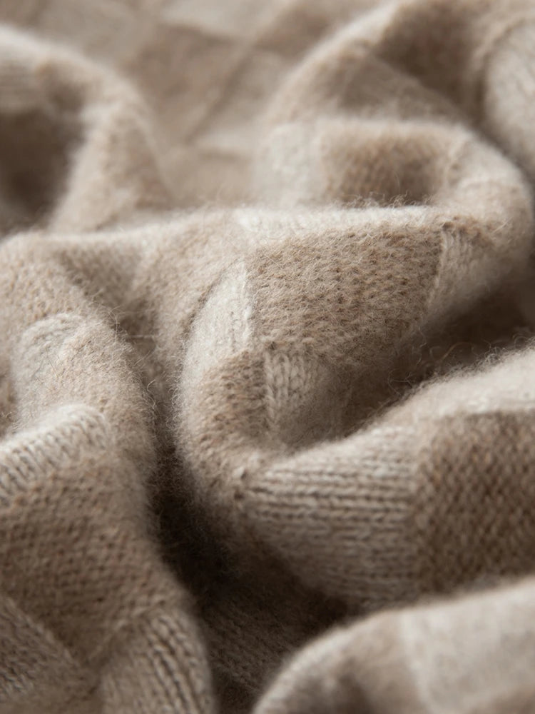 Claudette Check Cashmere Sweater