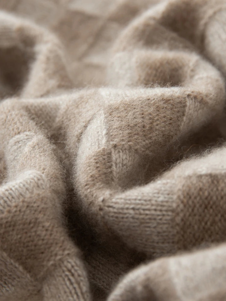 Claudette Check Cashmere Sweater