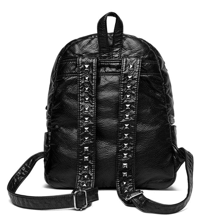 Punkmark Leather Backpack