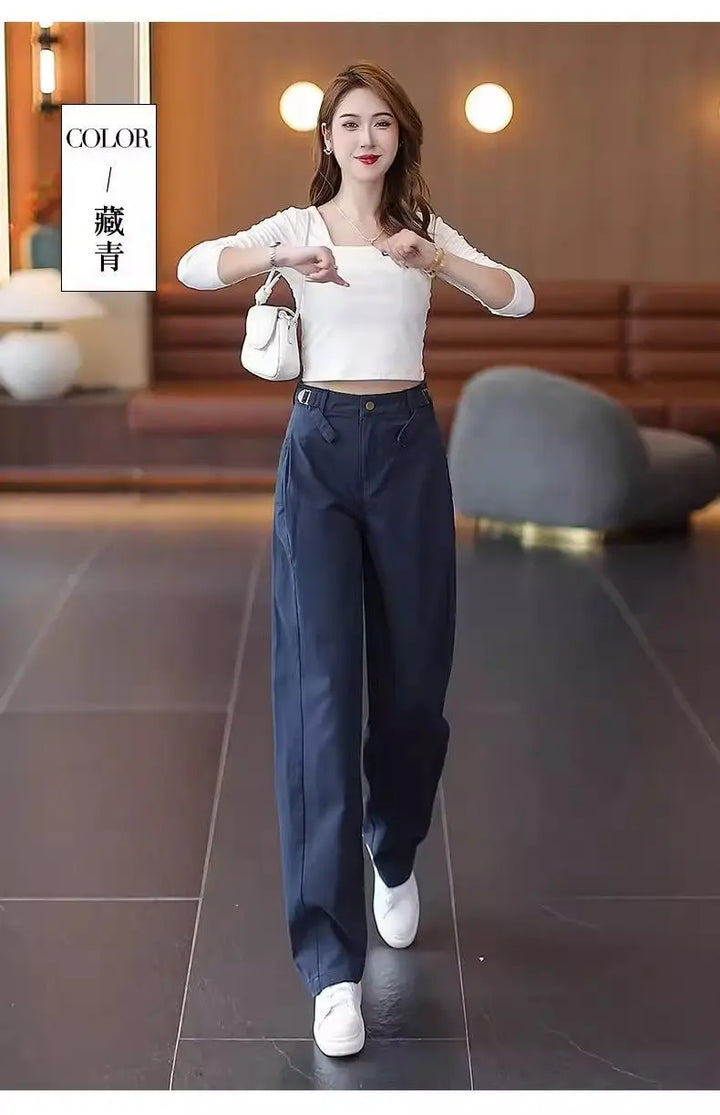 Salerno Wrap-Front Wide-Leg Trousers