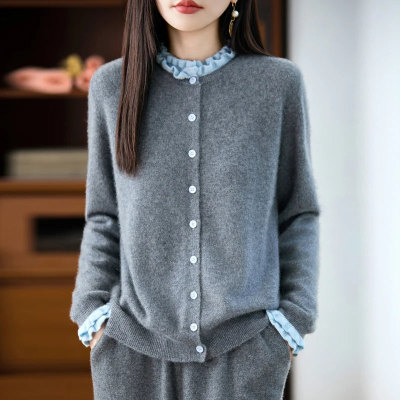 Rosewood Merino Cardigan