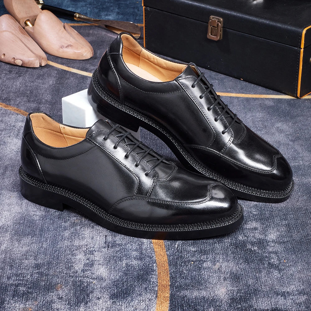 Galleria Apron-Toe Derby Shoes
