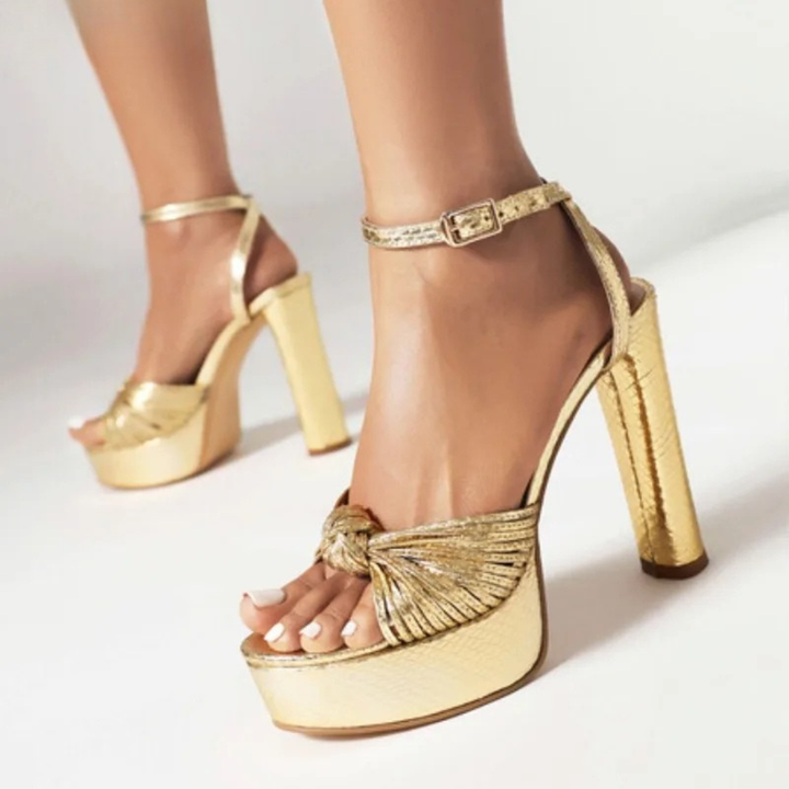Dorata Knot Platform Sandals