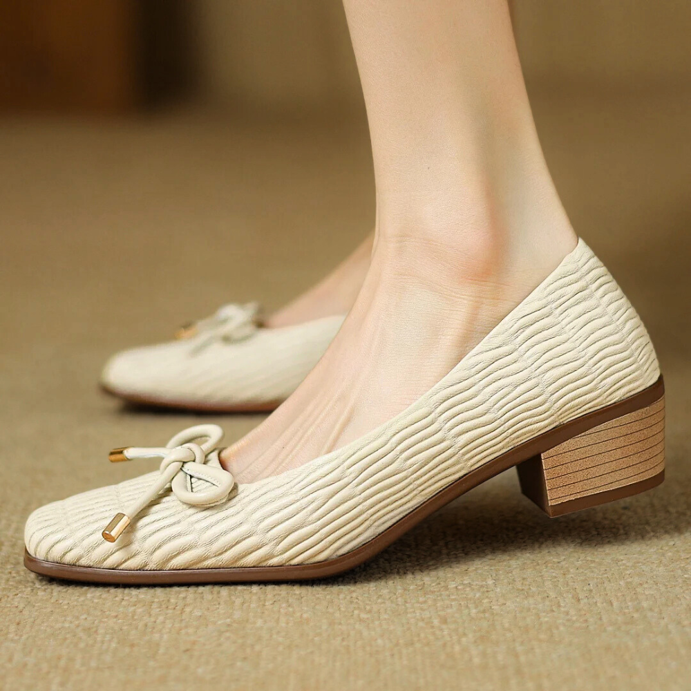 Carrara Ridged Leather Shoes