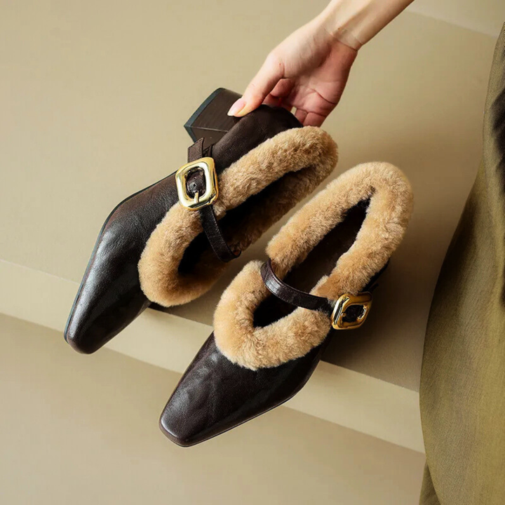 Nordwyn Leather Wool Pump