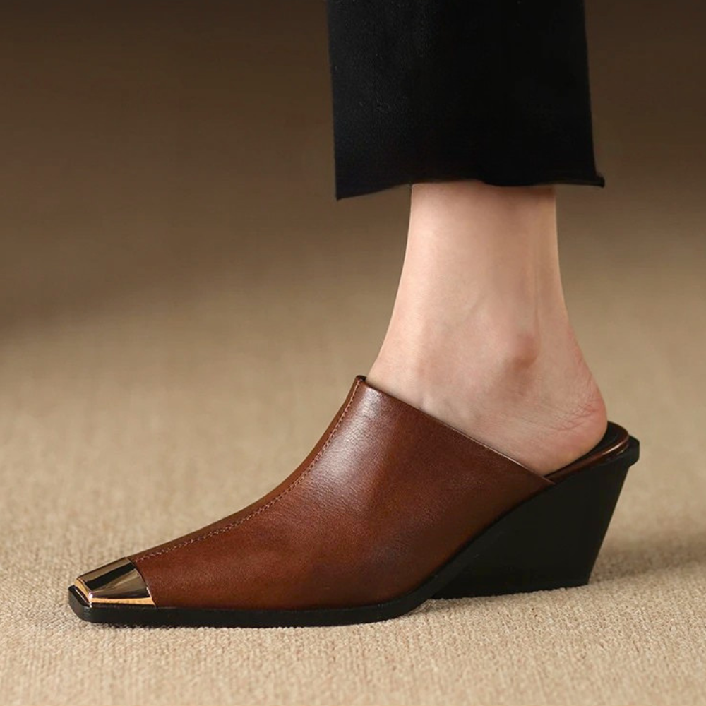 Vionette Leather Mules