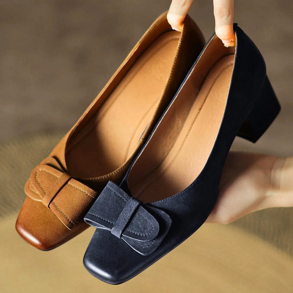 Rosalia Bow Heel Pumps