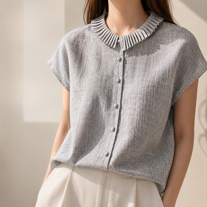 Pleatra Ruffle Blouse