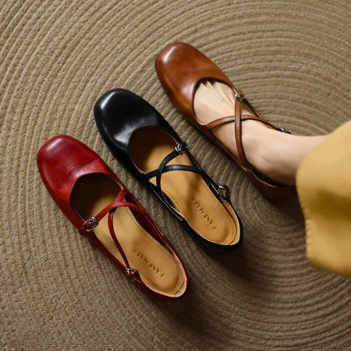 Valenza Leather Flats