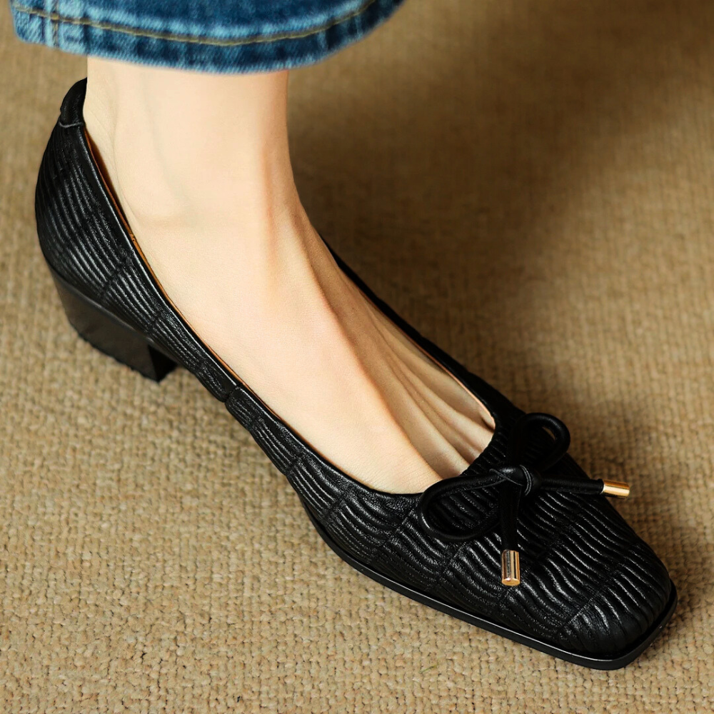 Carrara Ridged Leather Shoes