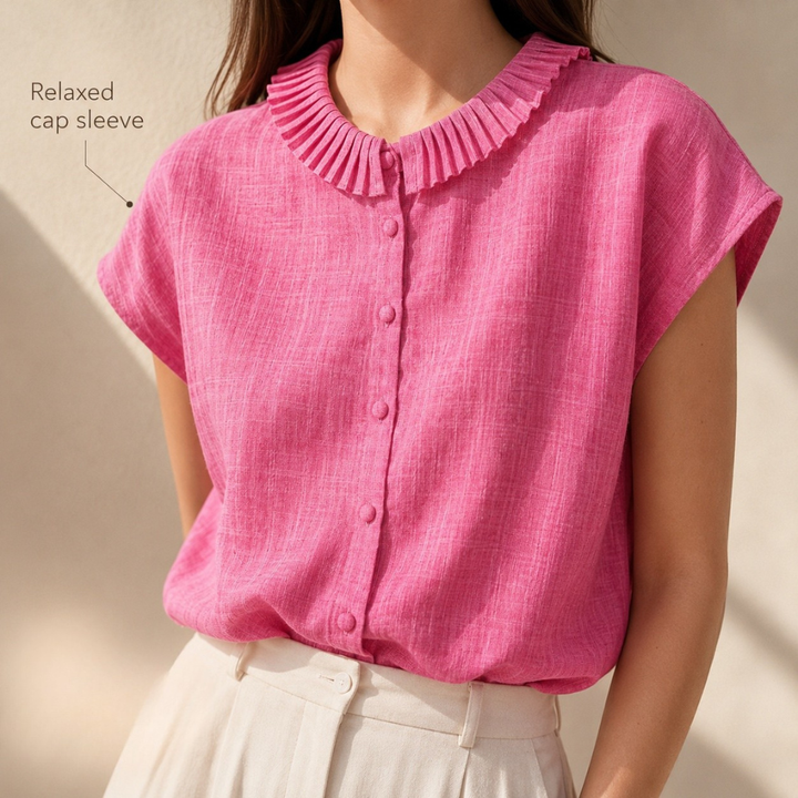 Pleatra Ruffle Blouse