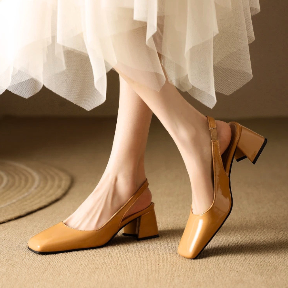 Selena Lacquer Slingbacks