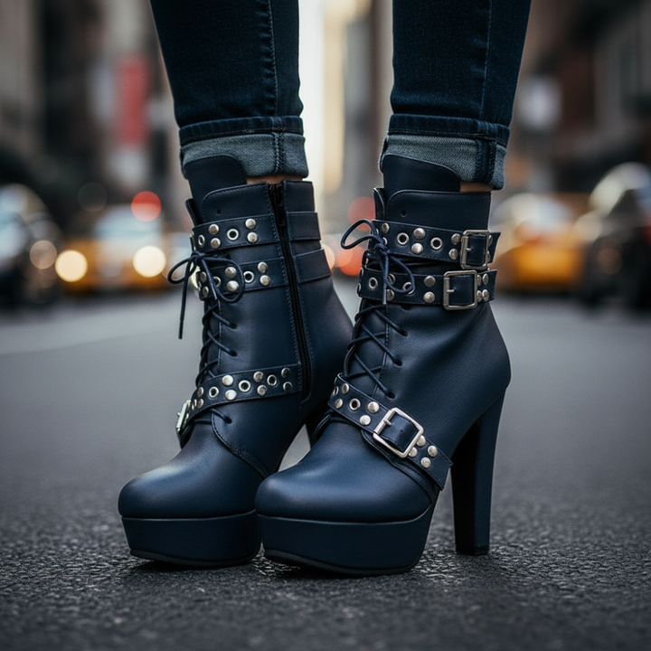 Valeria Stud Platform Boots