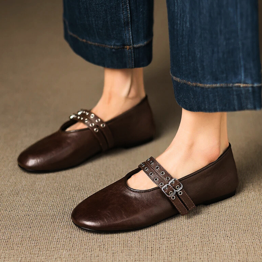 Valentina Buckle Flats