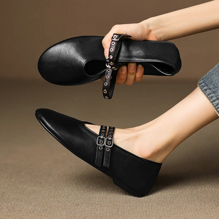 Valentina Buckle Flats