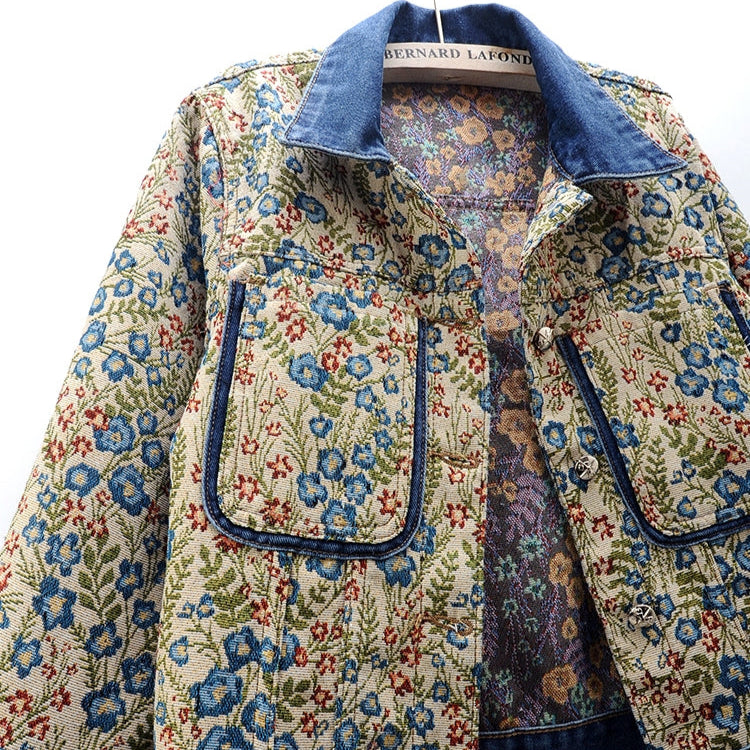 Giardino Jacquard Denim Jacket