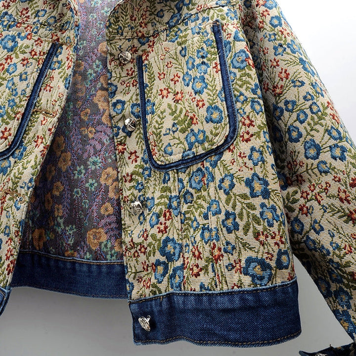 Giardino Jacquard Denim Jacket