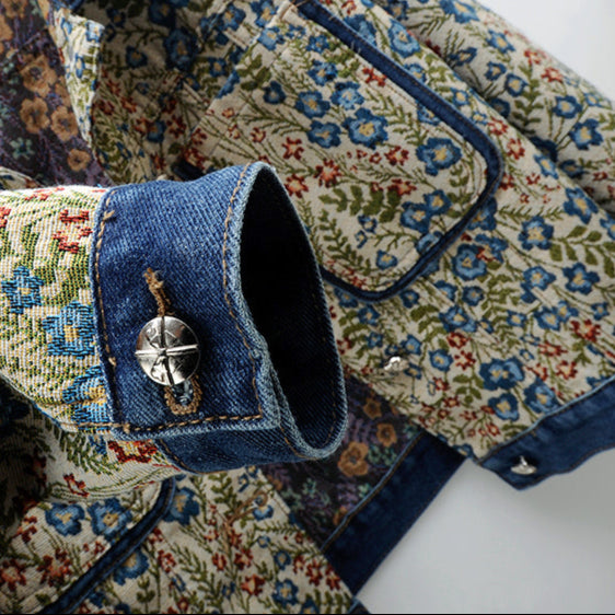 Giardino Jacquard Denim Jacket