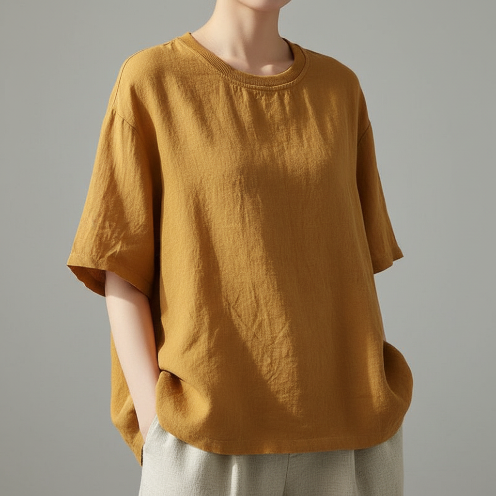 Breeza Cotton Linen Tee