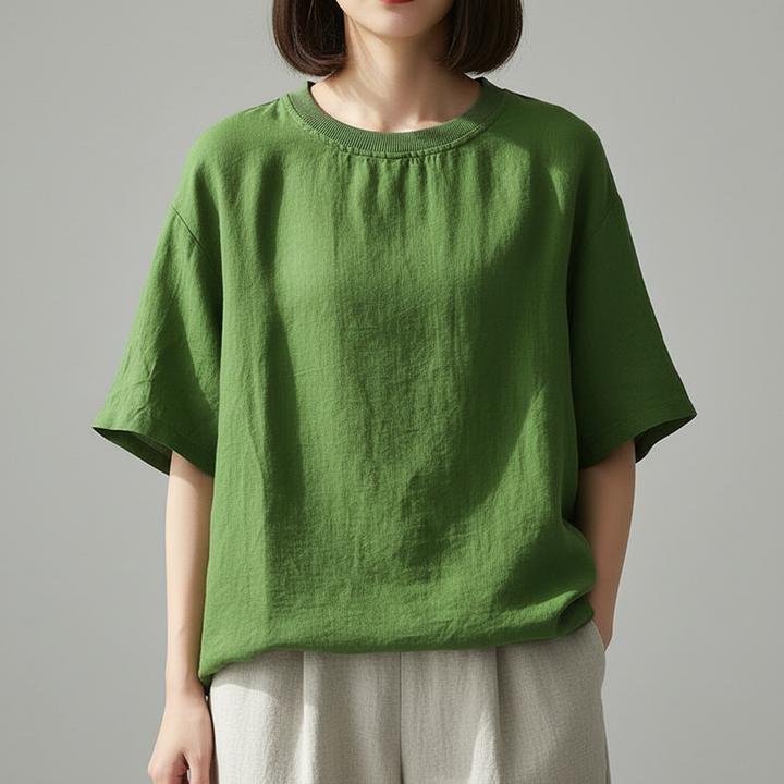 Breeza Cotton Linen Tee