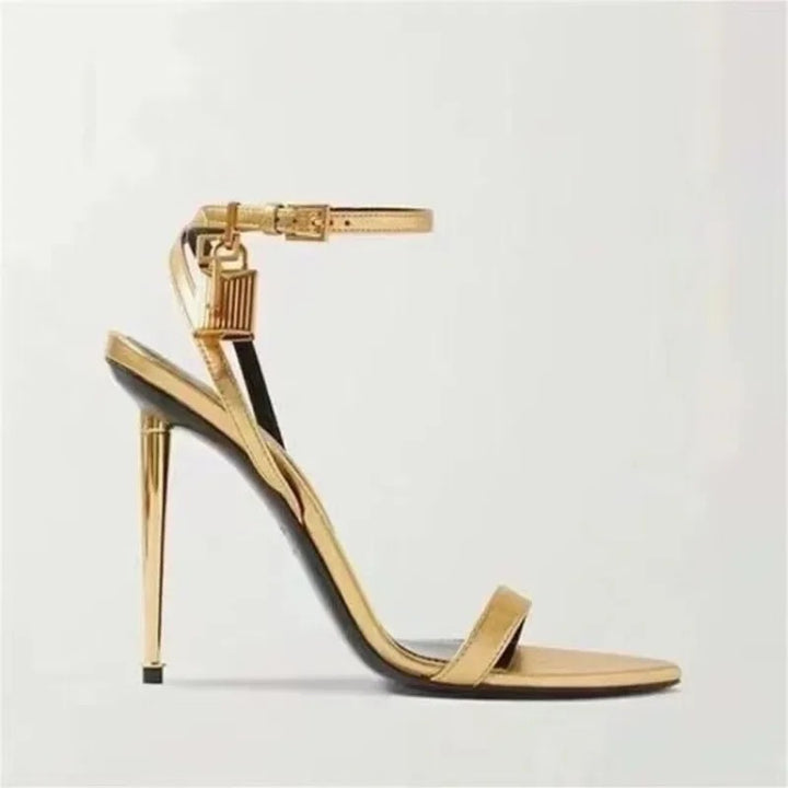Padlock Ankle-Strap Sandals