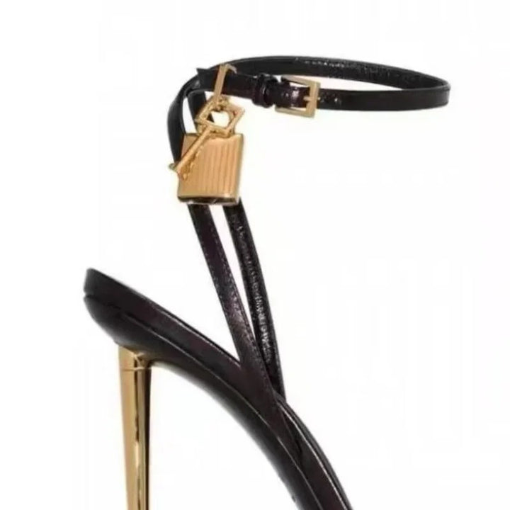 Padlock Ankle-Strap Sandals
