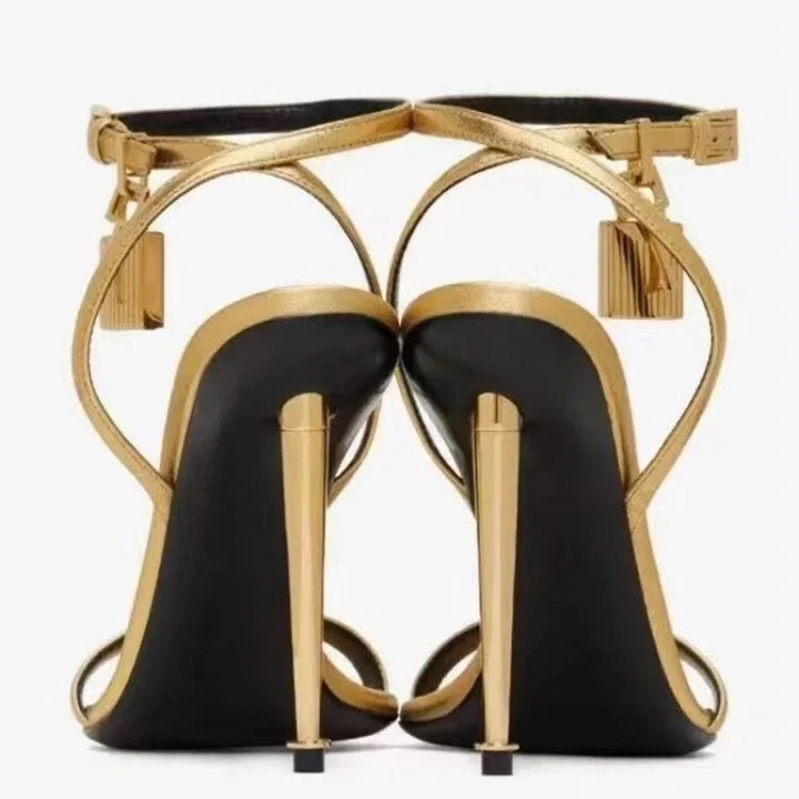 Padlock Ankle-Strap Sandals