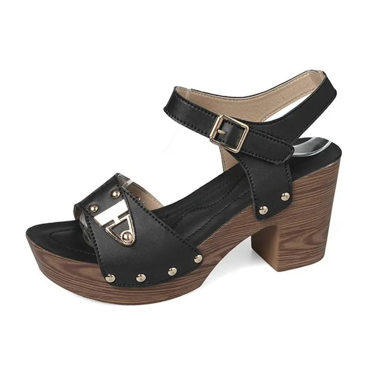 Legno Wood-Heel Platform Sandals