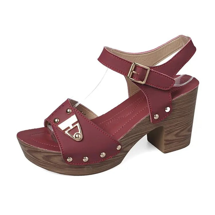 Legno Wood-Heel Platform Sandals