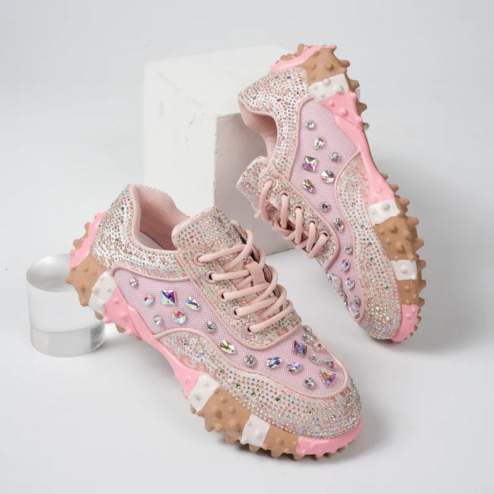 Gioiella Crystal Studded Sneakers