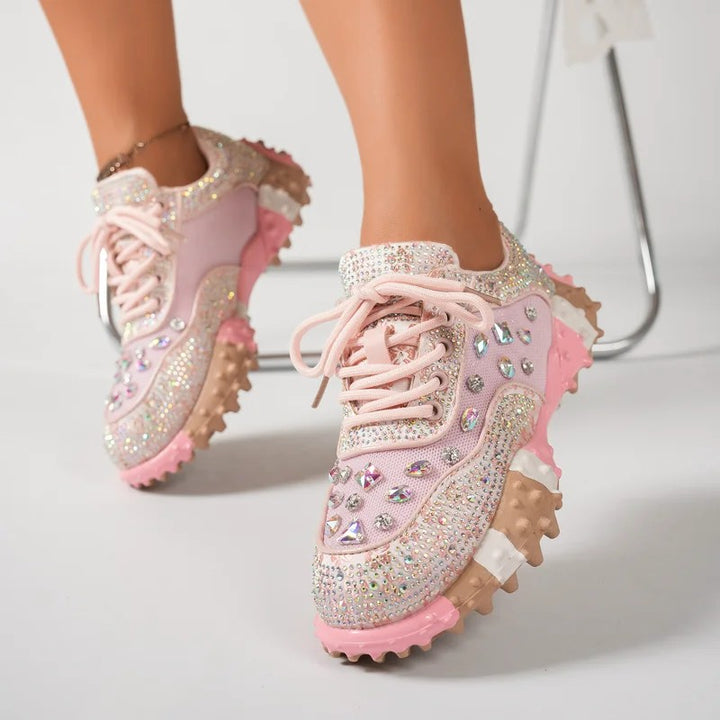 Gioiella Crystal Studded Sneakers