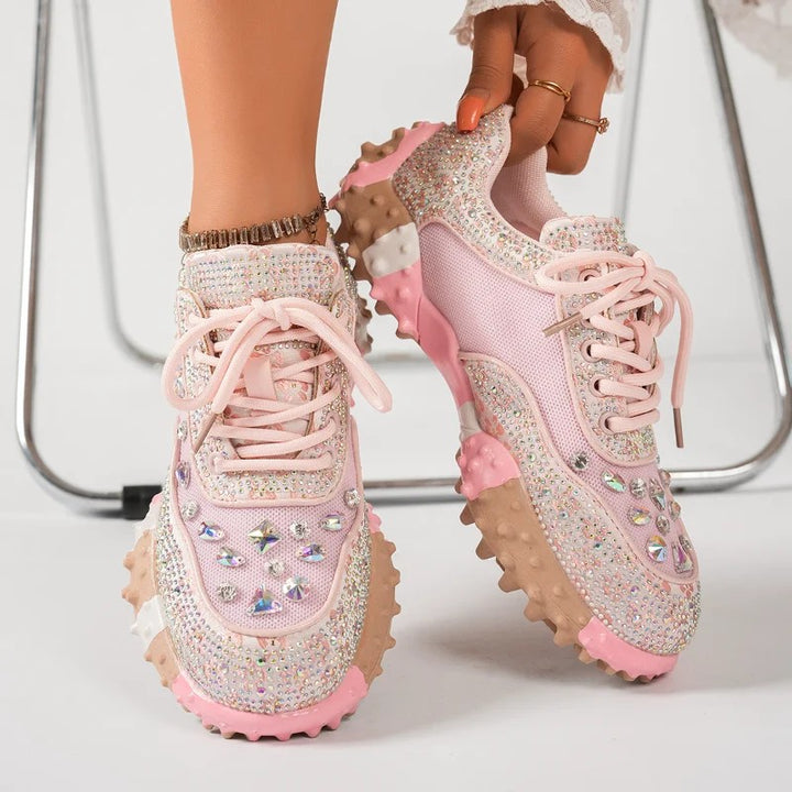 Gioiella Crystal Studded Sneakers
