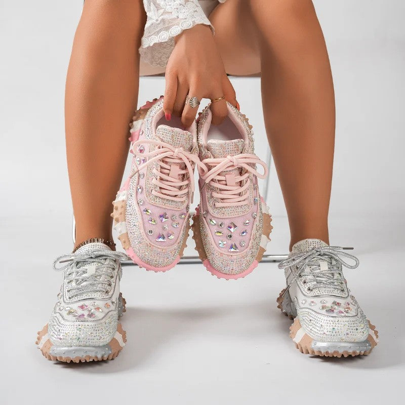 Gioiella Crystal Studded Sneakers