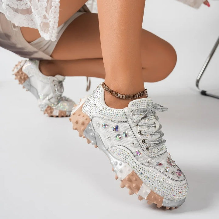 Gioiella Crystal Studded Sneakers