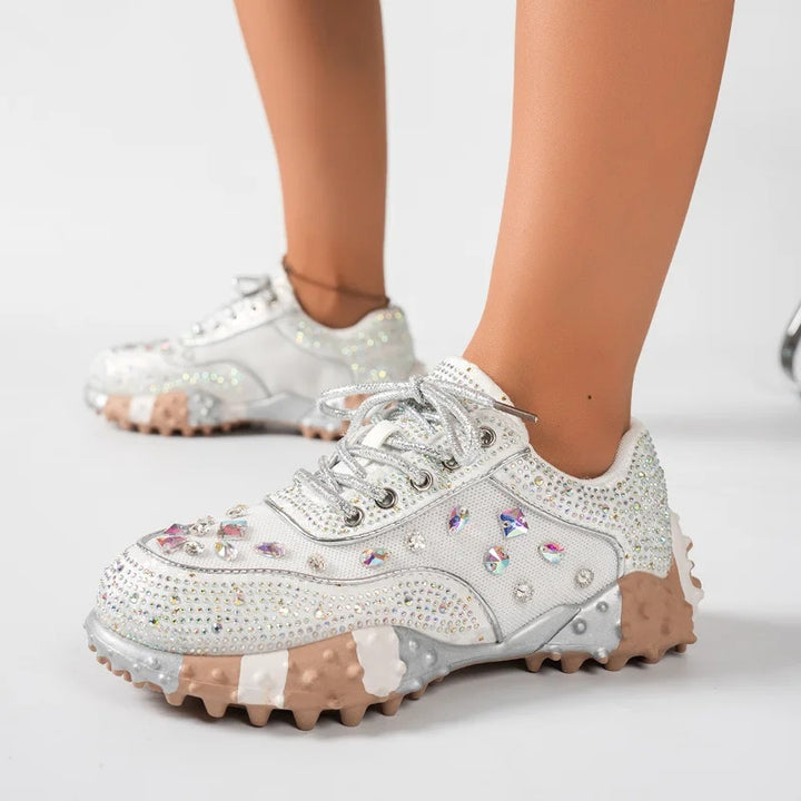Gioiella Crystal Studded Sneakers