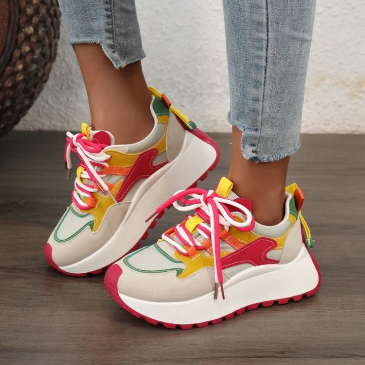 Palette Colorblock Platform Sneakers