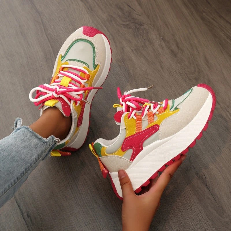 Palette Colorblock Platform Sneakers