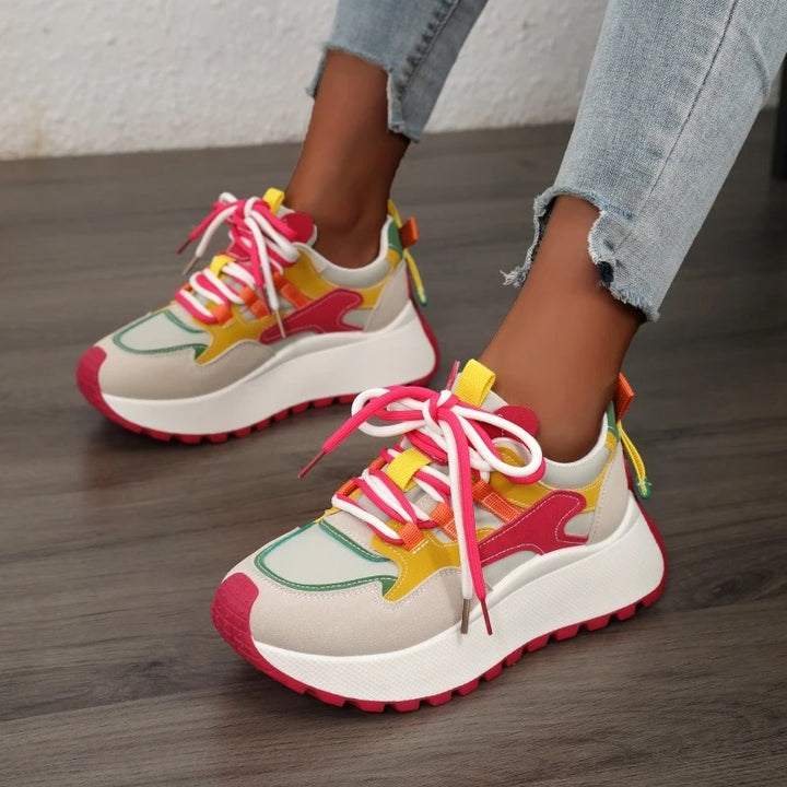 Palette Colorblock Platform Sneakers