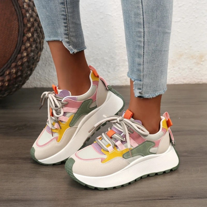 Palette Colorblock Platform Sneakers