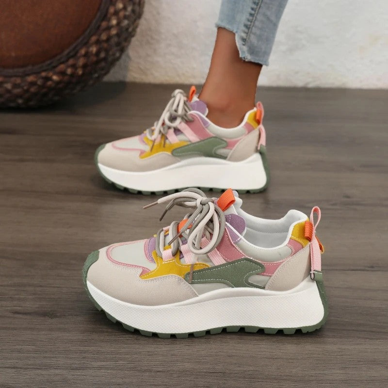 Palette Colorblock Platform Sneakers
