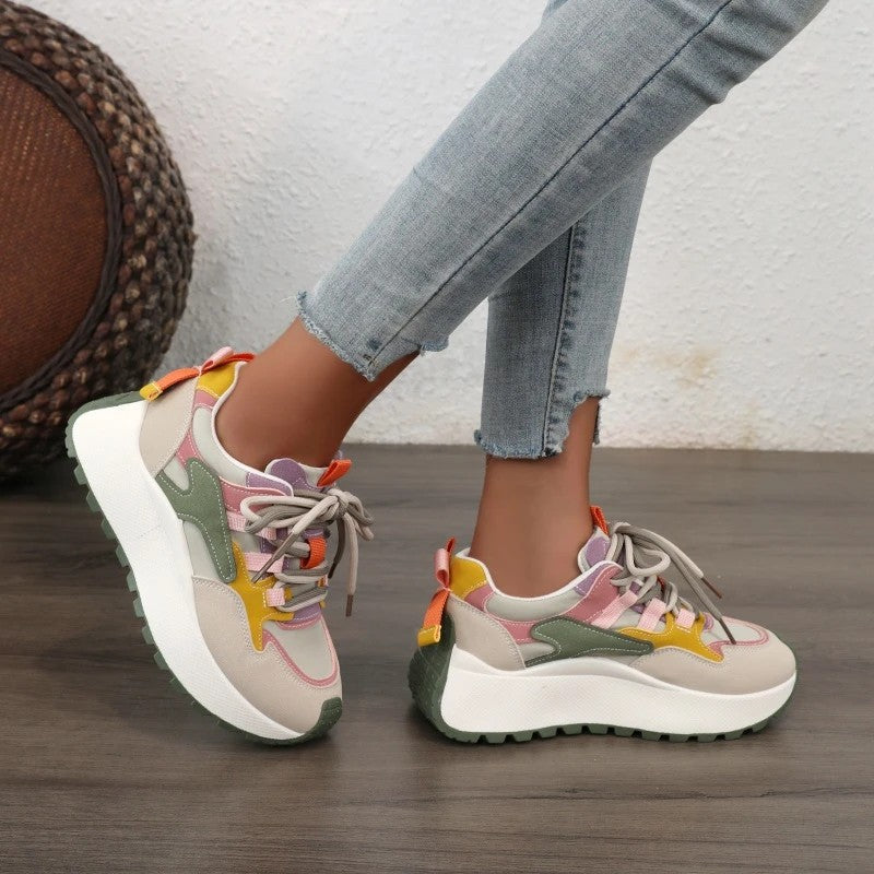 Palette Colorblock Platform Sneakers