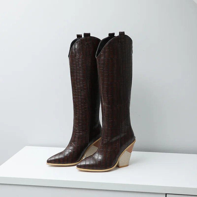 Cavalca Western Knee Boots