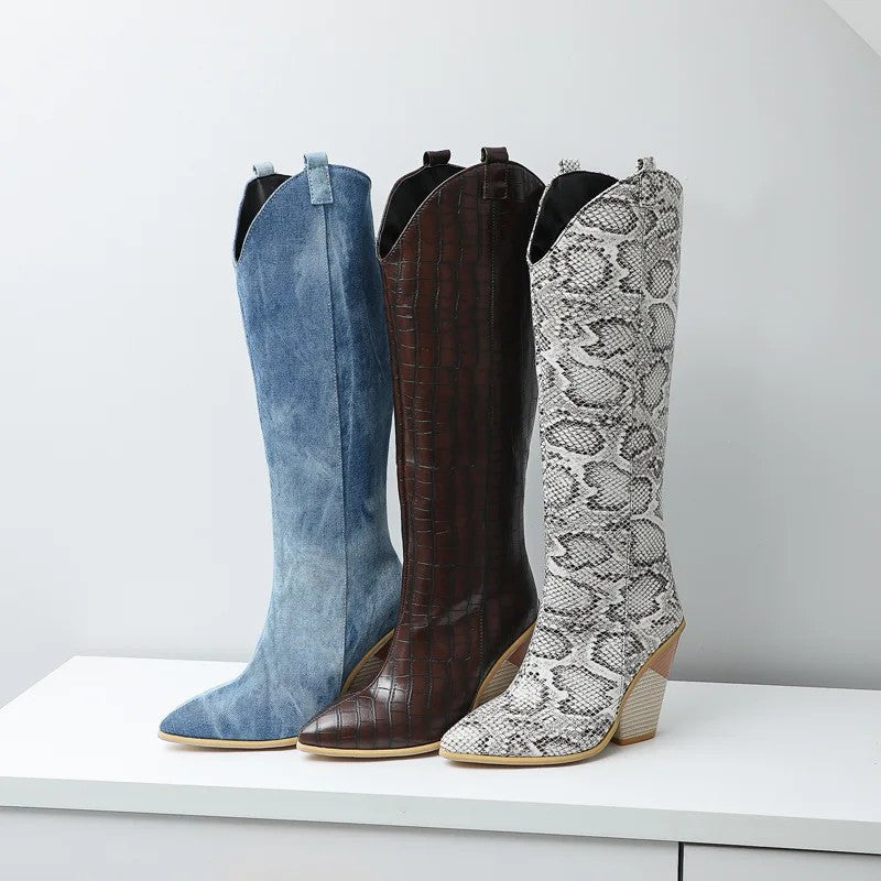 Cavalca Western Knee Boots