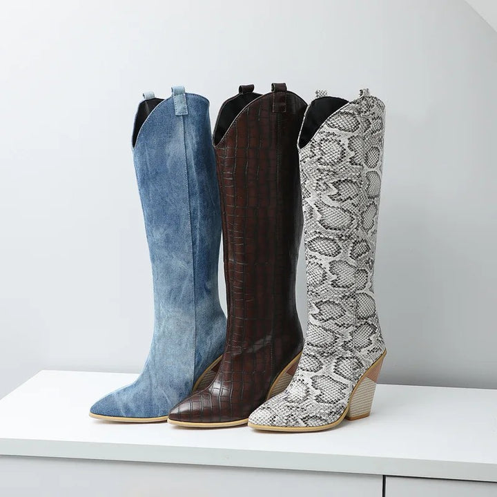Cavalca Western Knee Boots
